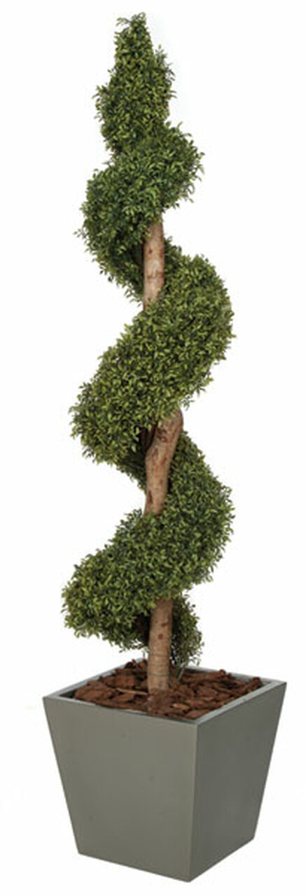 6 foot Polyblend Polycaise Spiral Topiary